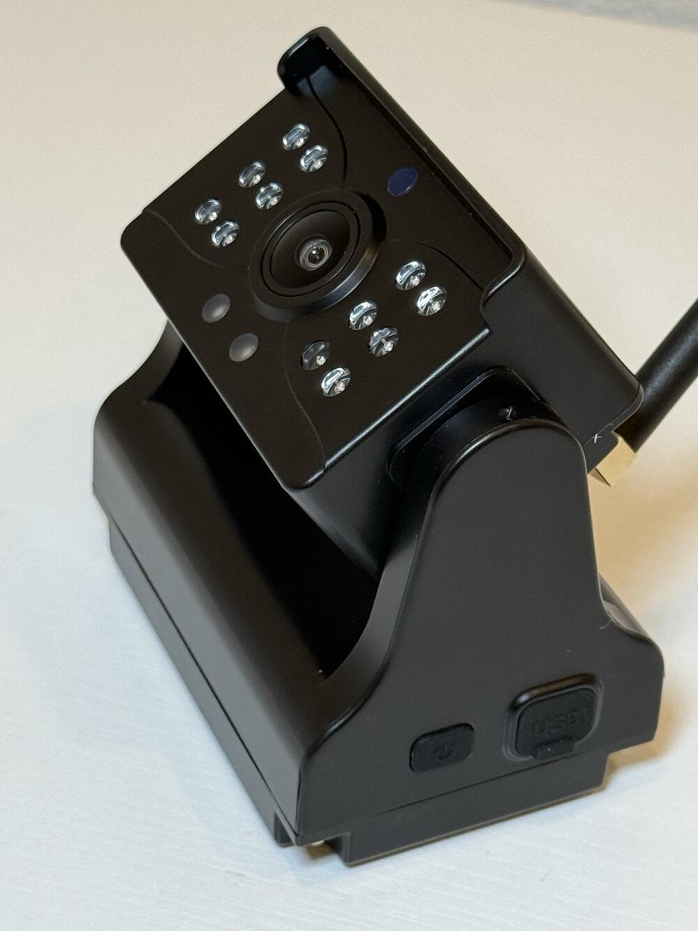 Wireless Wi-Fi IP Indoor Surveillance Camera w/ Antenna Night Vision, Black